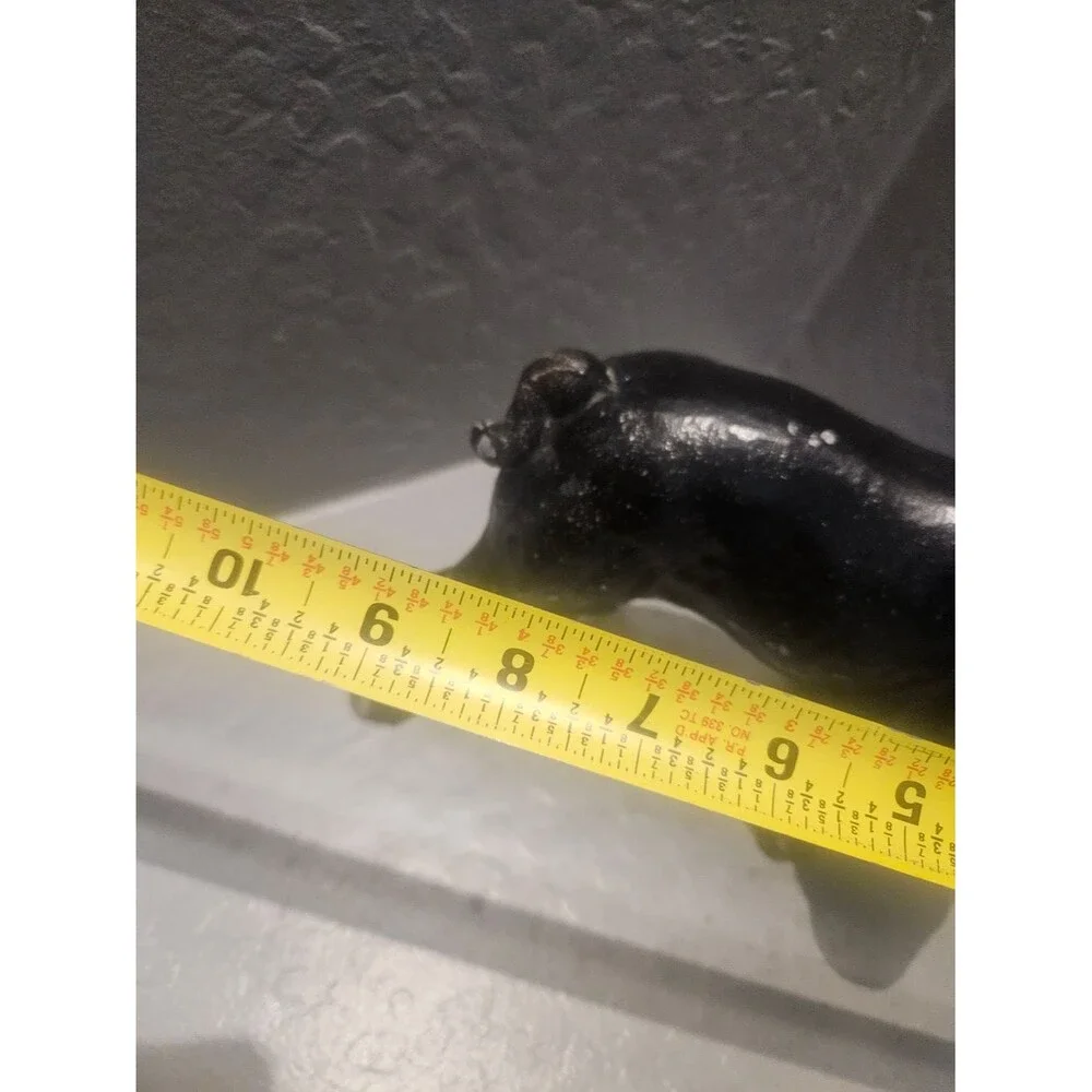 Vintage Cast Iron Boston Terrier Door Stop Decorative Pet Statue